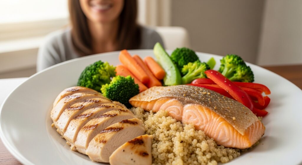 High protein meal for intermittent fasting for weight loss