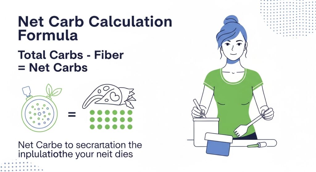 how to calculate net carbs from total carbs and fiber