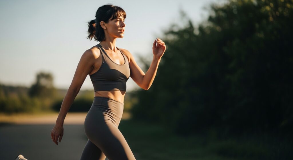 Woman experiencing energy and fat loss after 30 days on keto diet