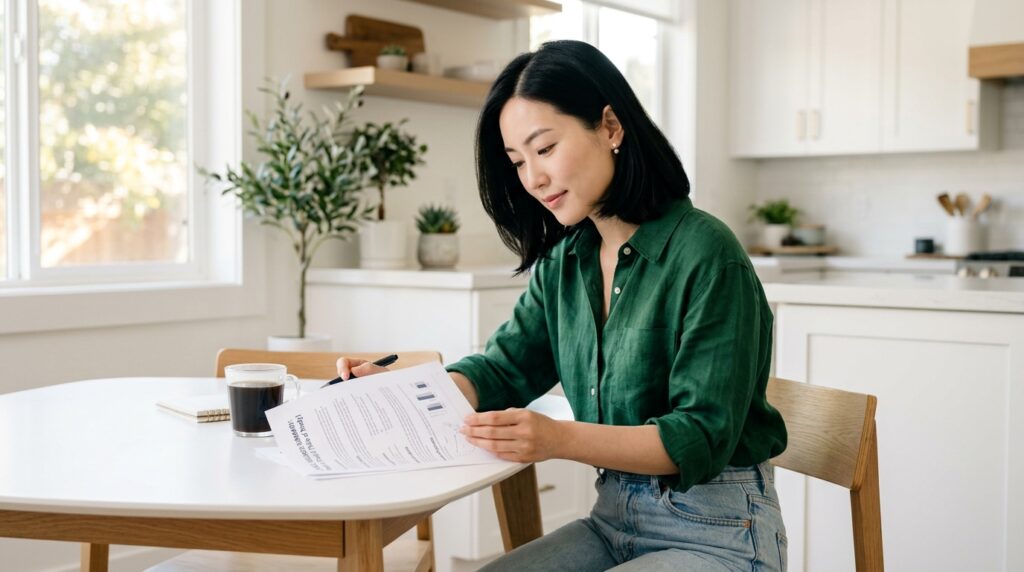 oman reading clinical research about ketogenic diet and type 2 diabetes outcomes at a bright kitchen table representing the strong evidence base for keto as a diabetes management tool